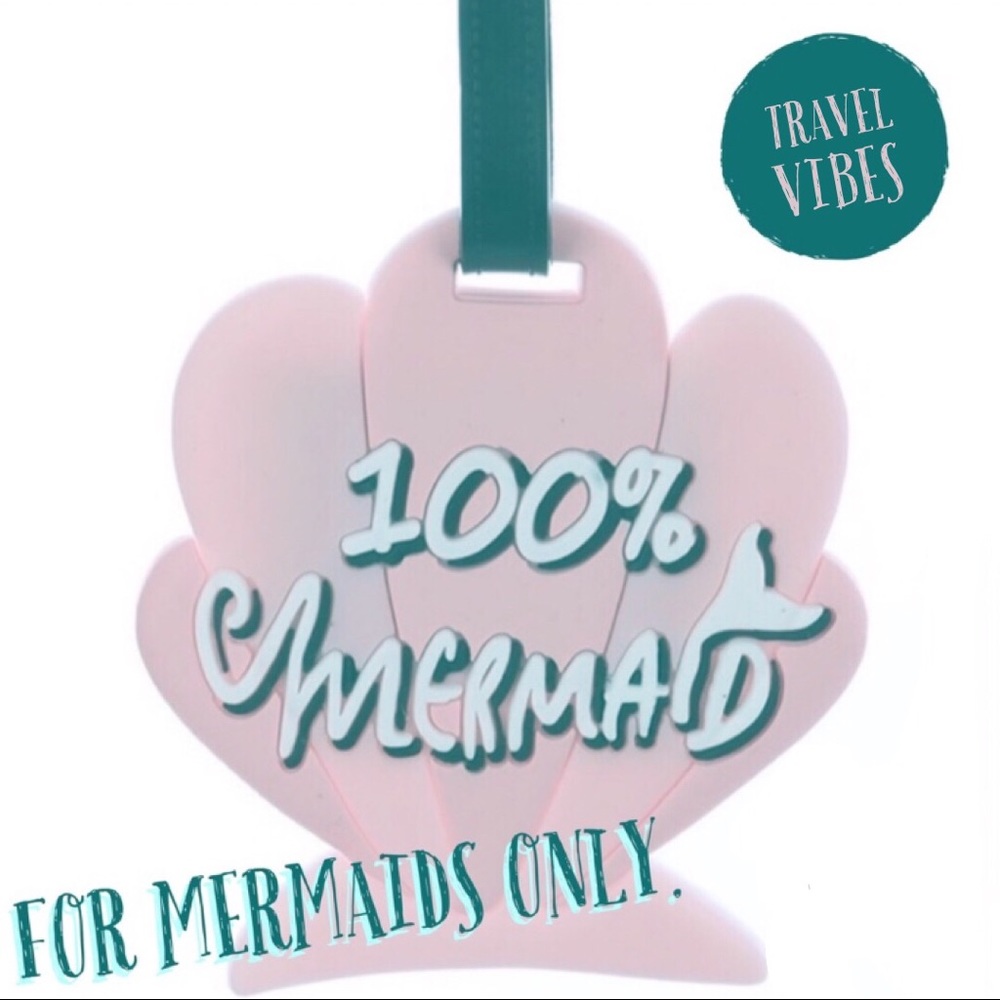 Swanky Coconut 100% Mermaid Unique Luggage Tag
